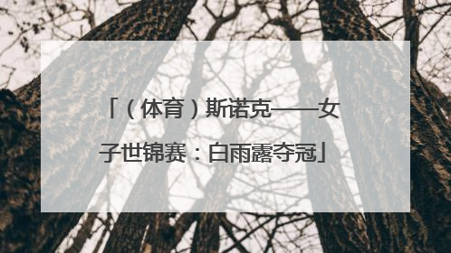 （体育）斯诺克——女子世锦赛：白雨露夺冠