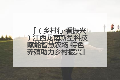 （乡村行·看振兴）江西龙南新型科技赋能智慧农场 特色养殖助力乡村振兴