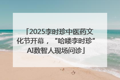 2025李时珍中医药文化节开幕，“哈喽李时珍”AI数智人现场问诊