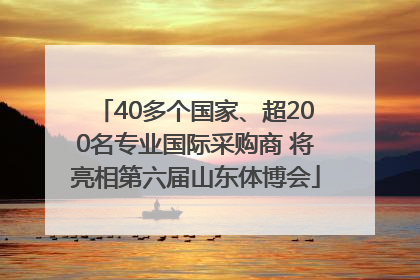40多个国家、超200名专业国际采购商 将亮相第六届山东体博会